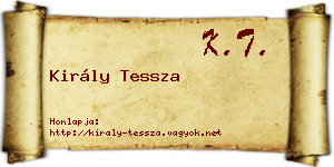 Király Tessza névjegykártya
