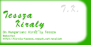 tessza kiraly business card
